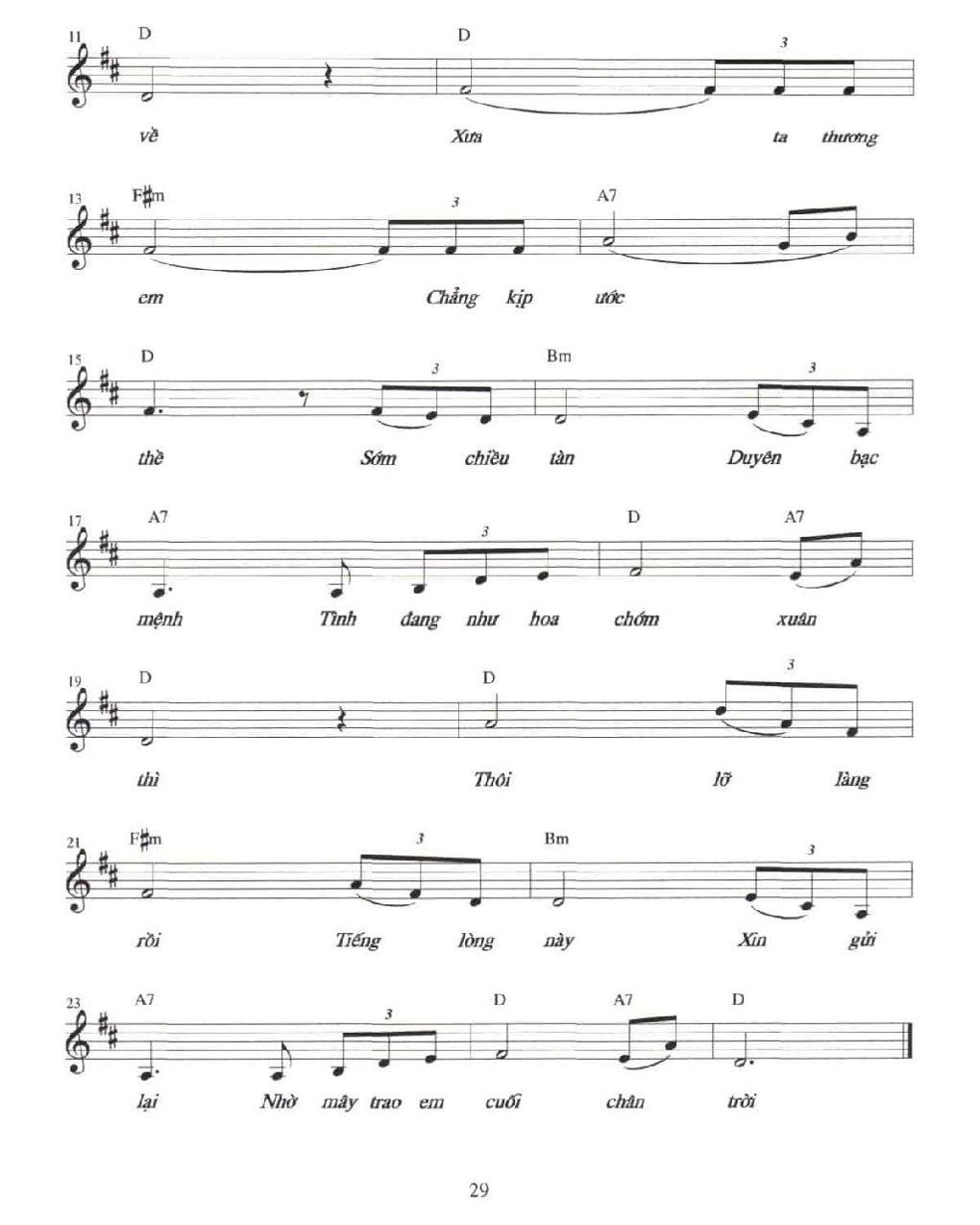 Sheet nhạc Lỡ Làng 2